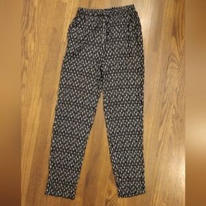 H&M Lightweight Print Pants Women Size XS